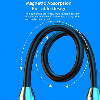 Wireless Headphones Neck Cable Magnetic Earbuds For Jogging Workout Running Hiking