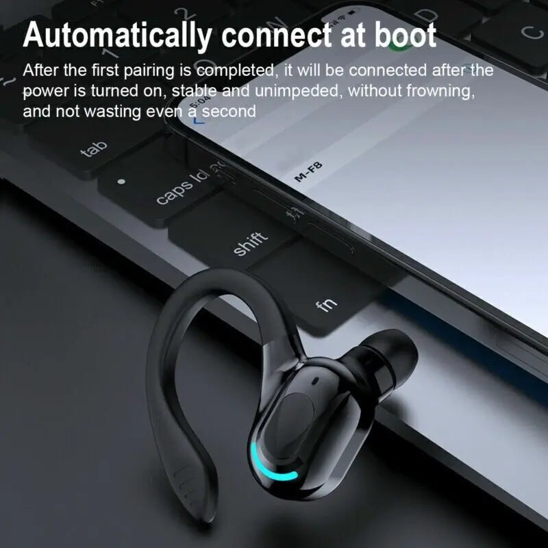 Bluetooth 5.1 Headset Wireless Earbuds Earphones Headphones Ear Hook